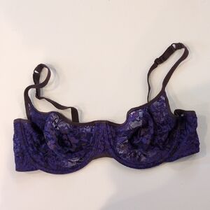 Purple Lace Women's Bra